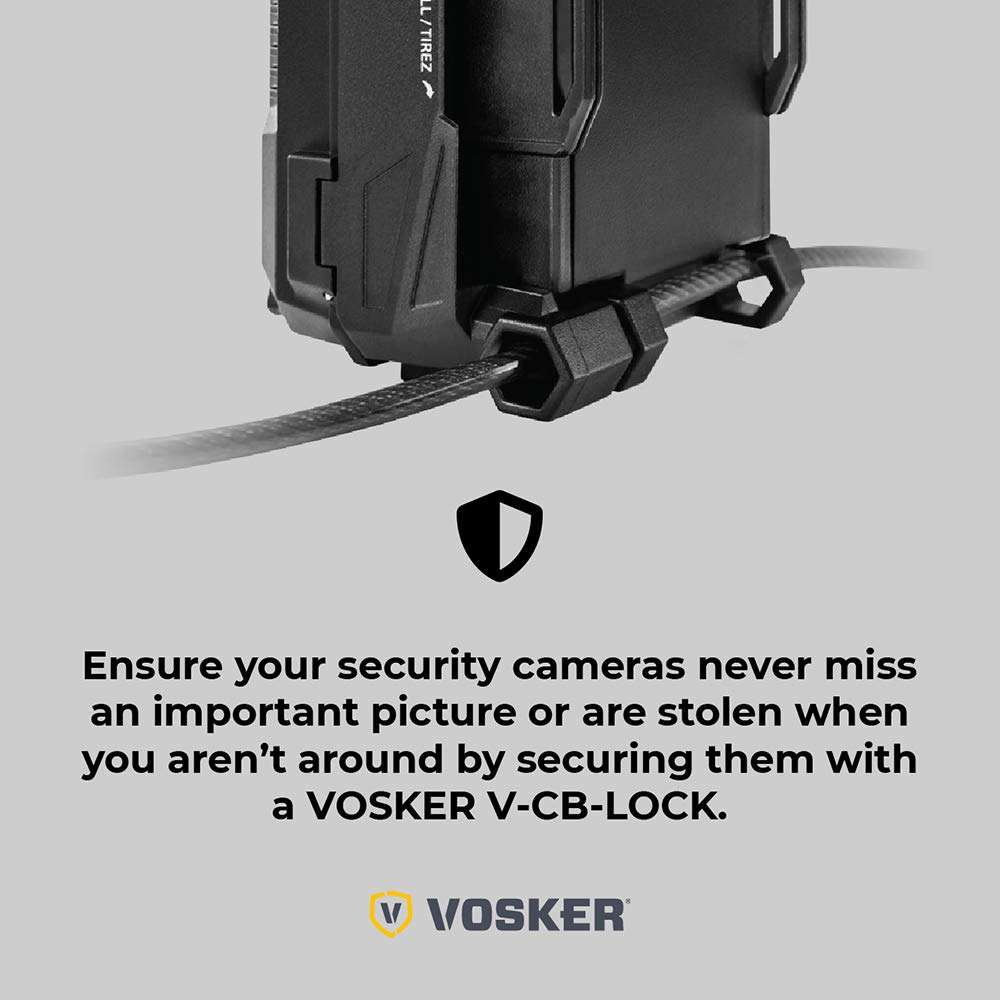 Amazon.co.jp: Vosker 2キーケーブルロック 防犯カメラ用 長さ6